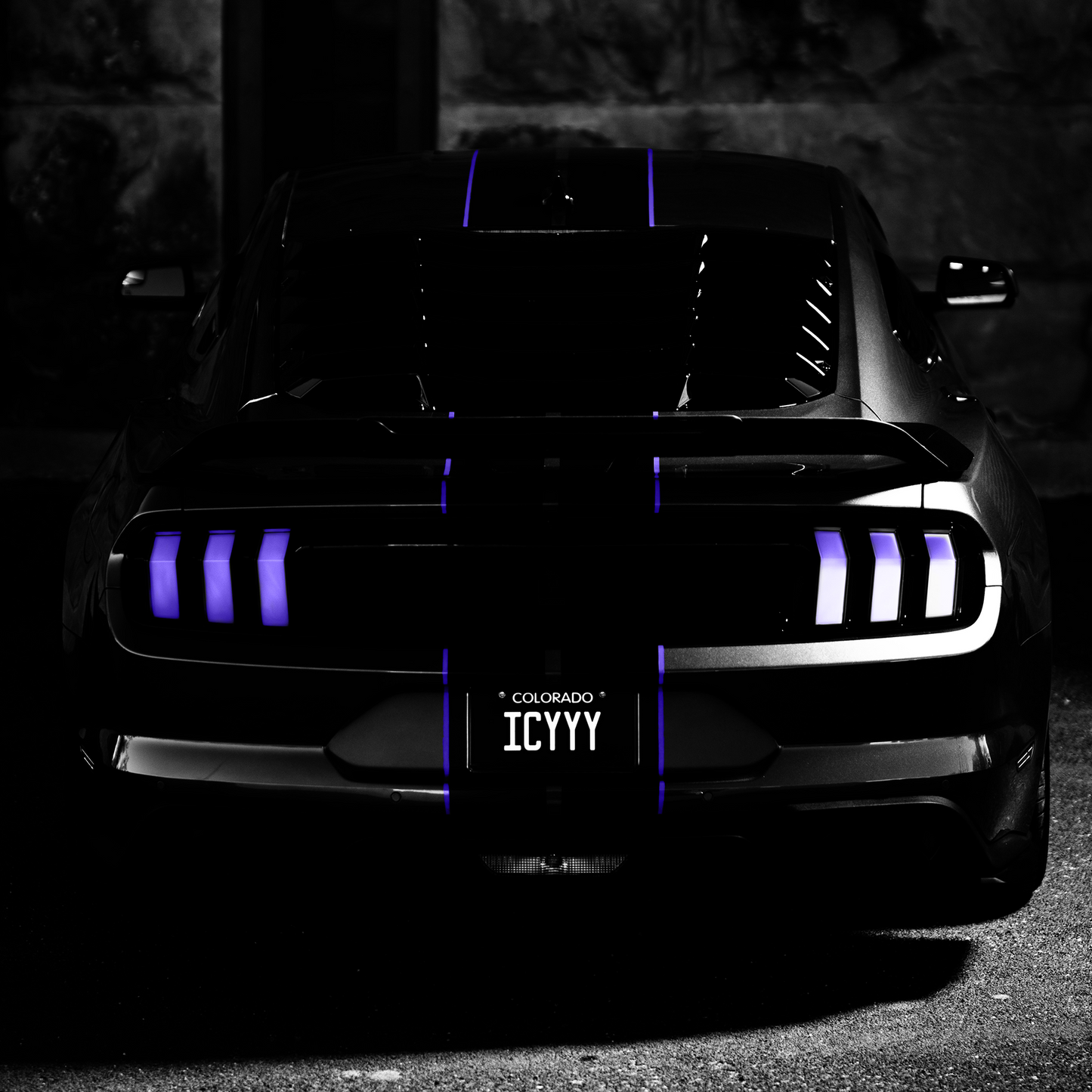Icyyy Performance 2015-2023 S650 Style RGB Tail Lights - Smoked rear end 2