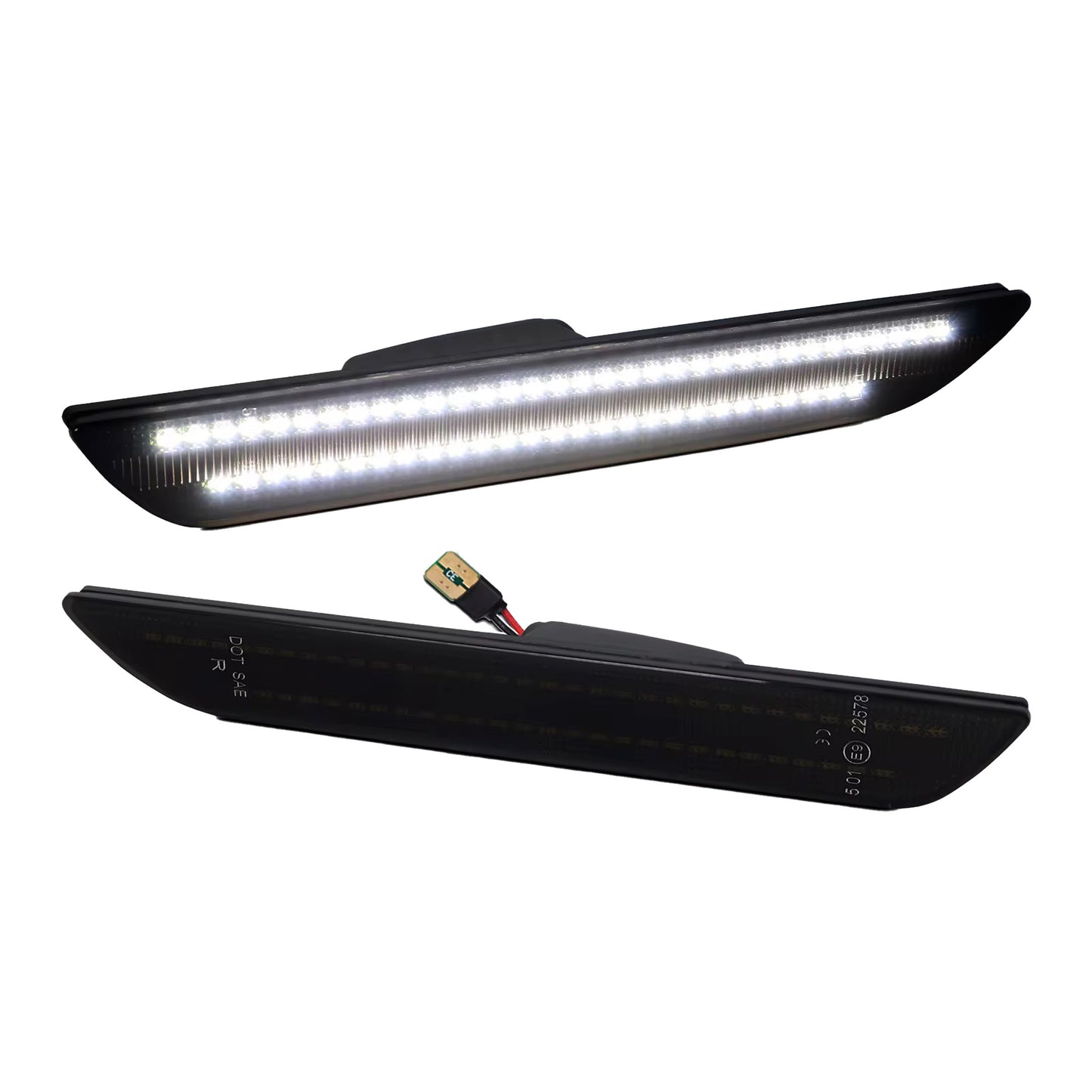 2015-2023 Mustang Smoked Sequential LED Rear Side Markers
