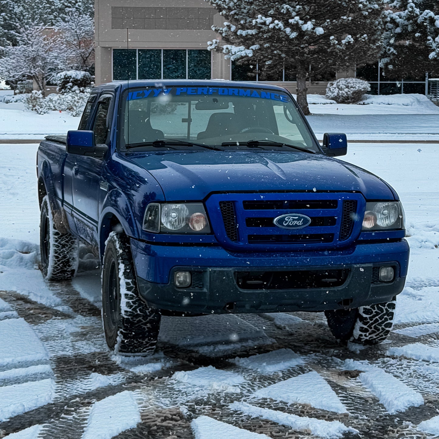 IcyyyPerformance 48" x 3.5" Premium Vinyl Windshield Banner Decal