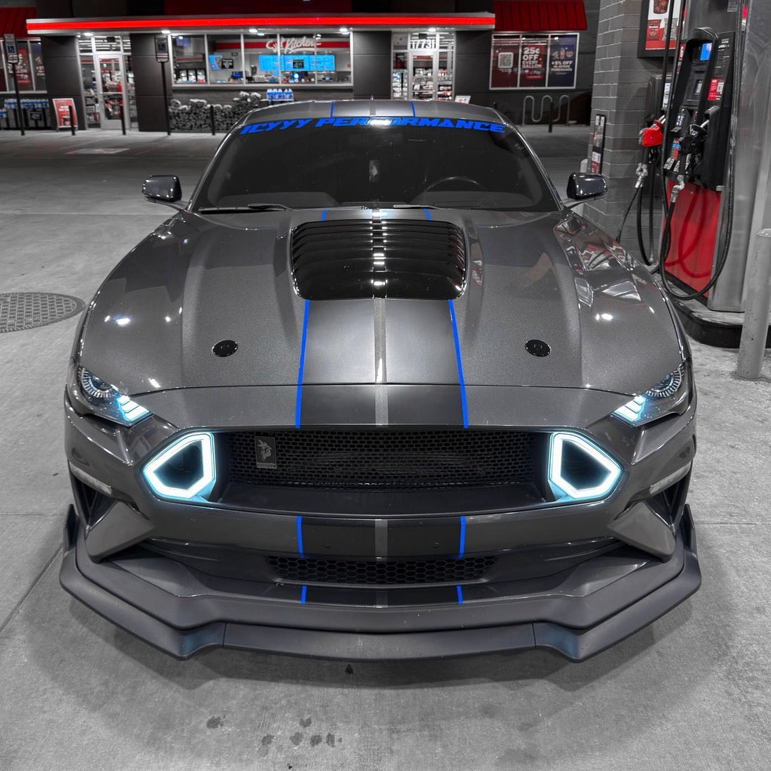 IcyyyPerformance 48" x 3.5" Premium Vinyl Windshield Banner Decal