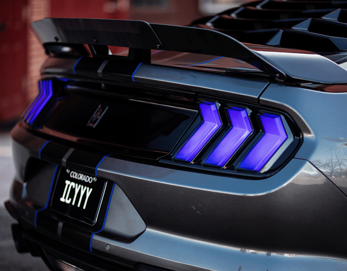 Icyyy Performance 2015-2023 S650 Style RGB Tail Lights - Smoked rear end